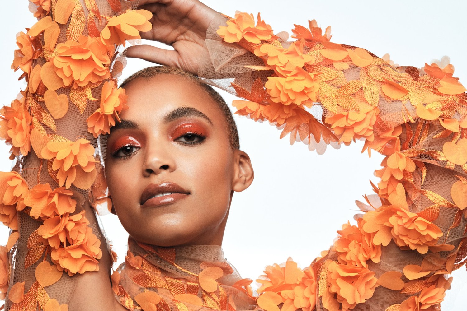 Beauty with florals
